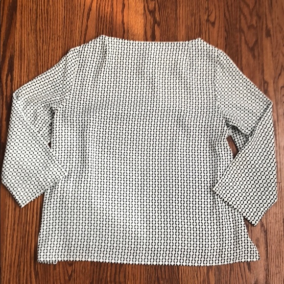 Geometric print long sleeve blouse Medium - Picture 4 of 5